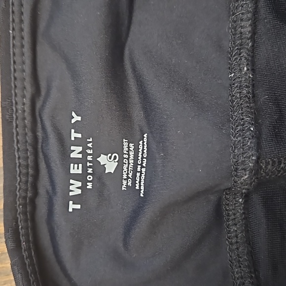 Twenty Montreal 3D Activewear Leopard Print High Waisted Black Leggings Small - Picture 5 of 6